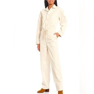 NWT LEVI'S Baggy Cargo Jumpsuit Painter Overalls/Coveralls Off White Size L